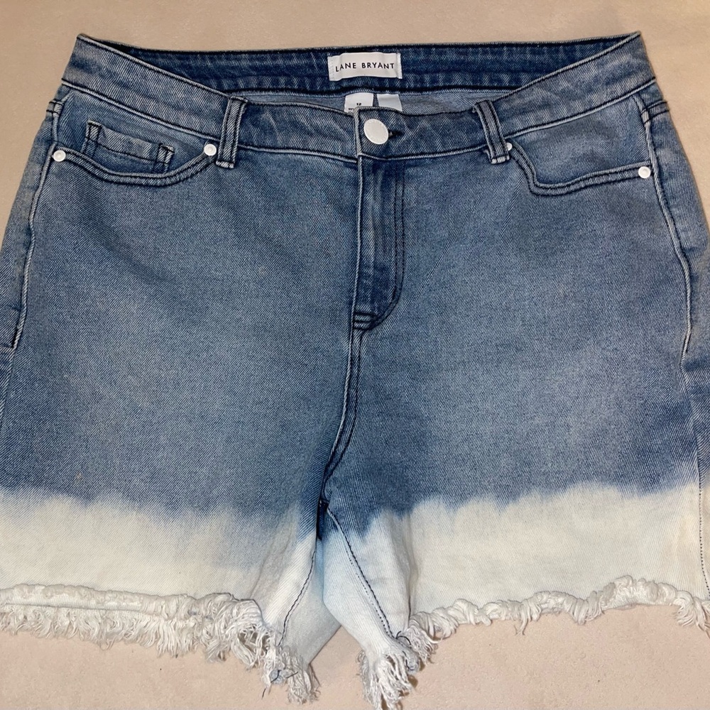 Lane Bryant Ombre Blue Jean Shorts